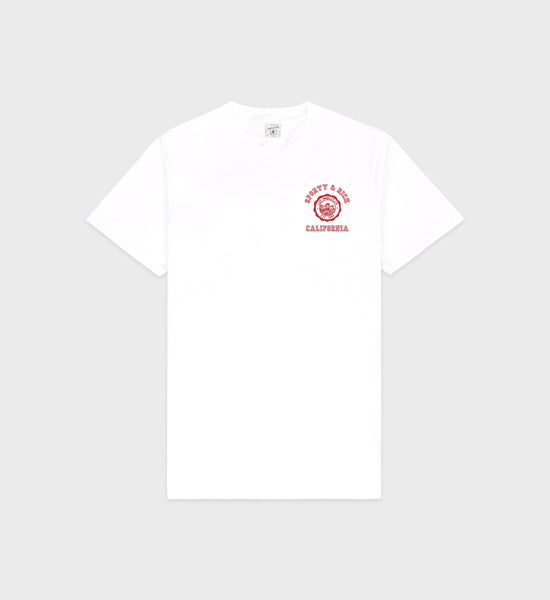 California Emblem T-Shirt - White/Ruby