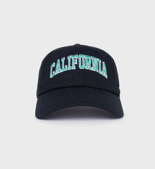 California Hat - Faded Black/Spring Green