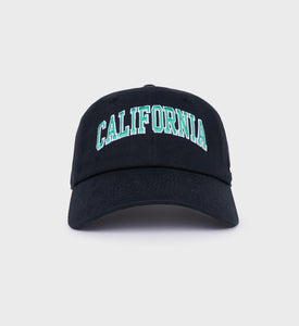 Casquette California - Noir Délavé/Vert Printemps