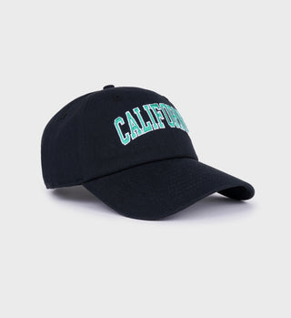 Casquette California - Noir Délavé/Vert Printemps