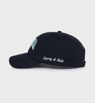 California Hat - Faded Black/Spring Green