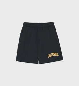 California Gym Short - Faded Black/Gold