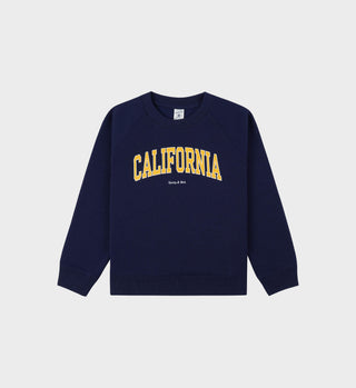 California Kids Crewneck - Navy/Gold