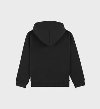 Hoodie pour enfants California - Noir Délavé/Vert Printemps