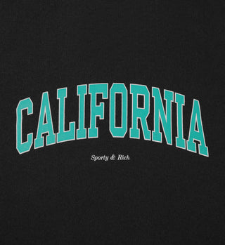 Hoodie pour enfants California - Noir Délavé/Vert Printemps