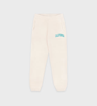 California Kids Sweatpant - Cream/Spring Green