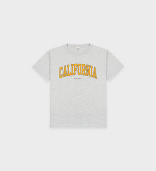 T-shirt California Kids - Gris Chiné/Or