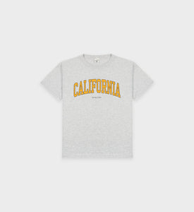 T-shirt California Kids - Gris Chiné/Or