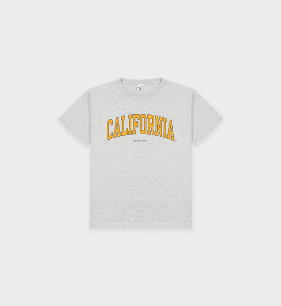 T-shirt California Kids - Gris Chiné/Or