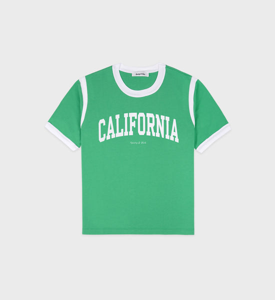 T-Shirt California Sports - Verde/Blanc