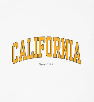 T-shirt California - Blanc/Doré