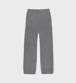 The Carlyle Crest Cashmere Trousers - Heather Gray/Forest