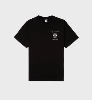 The Carlyle Crest T-Shirt - Black/White