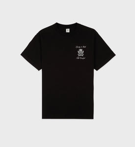 The Carlyle Crest T-Shirt - Black/White