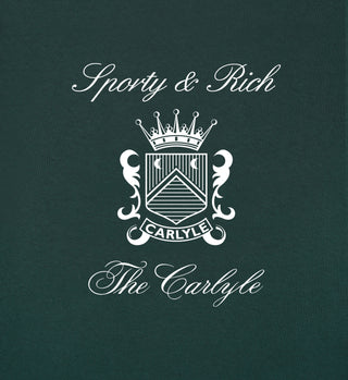 The Carlyle Crest T-Shirt - Forest/White