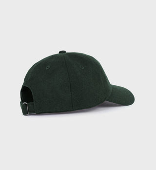 The Carlyle Crest Wool Hat - Forest/White