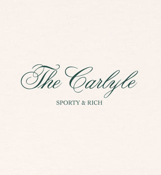 The Carlyle Script Crewneck - Cream/Forest