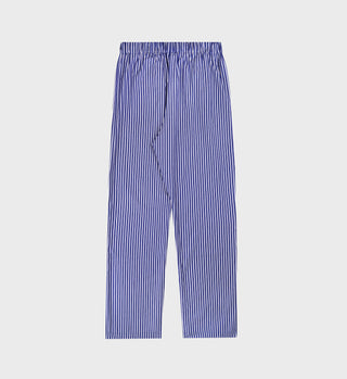 The Carlyle Script Pyjama Pants - Navy Striped