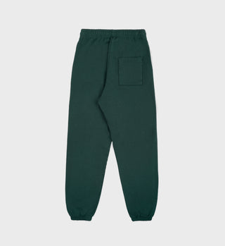 The Carlyle Script Sweatpant - Forest/White