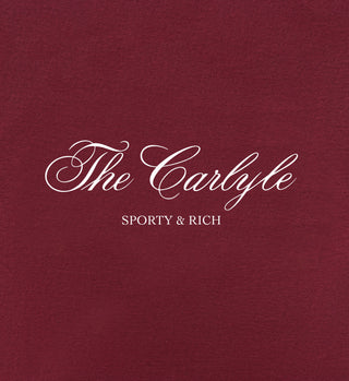 The Carlyle Souvenir T-Shirt - Merlot/White