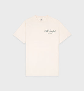 The Carlyle Souvenir T-Shirt - Cream/Forest