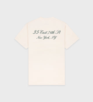 The Carlyle Souvenir T-Shirt - Cream/Forest