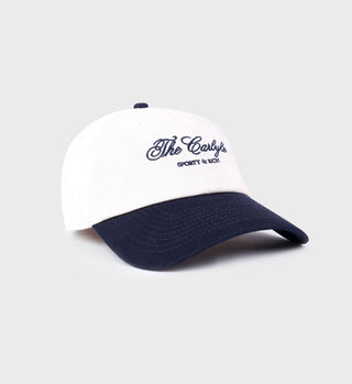 The Carlyle Souvenir Hat - White/Navy