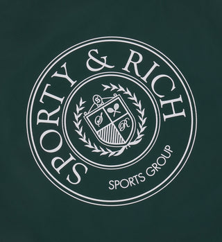 Connecticut Crest Tennis Bag - Forest/White