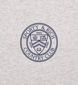 Paris Country Club Zip Hoodie - Heather Gray/Navy