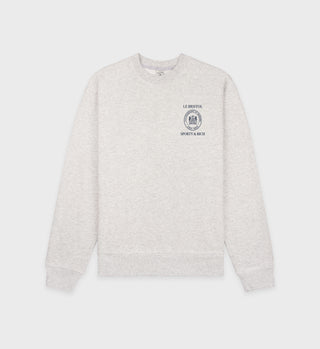 Pull Crest Seal 100th - Gris Chiné/Marine