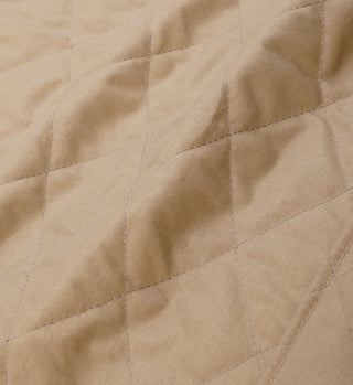 Crest Seal 100th Quilted Jacket - Beige/Chocolate