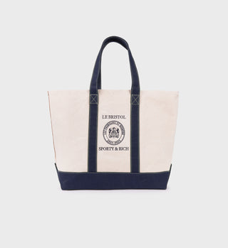 Crest Seal Tote Bag - Natural