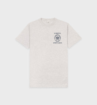 Crest Seal 100th T-Shirt - Heather Gray/Navy