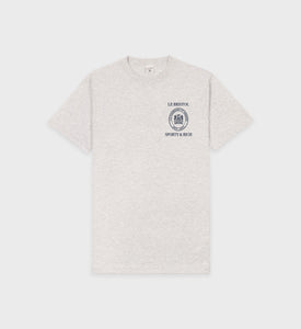 Crest Seal 100th T-Shirt - Heather Gray/Navy