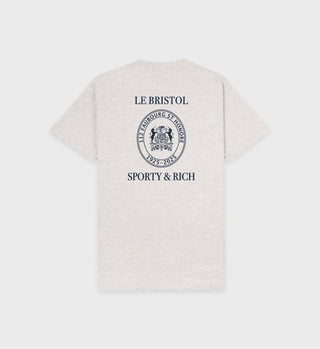 Crest Seal 100th T-Shirt - Heather Gray/Navy