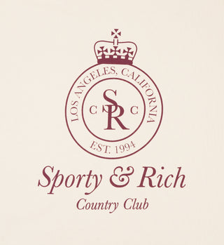 Crown Sweatpant - Cream/Merlot