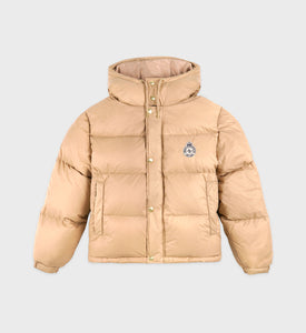 Crown Puffer Jacket - Beige