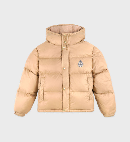 Crown Puffer Jacket - Beige – Sporty & Rich