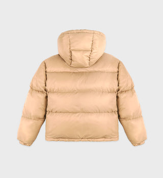 Crown Puffer Jacket - Beige