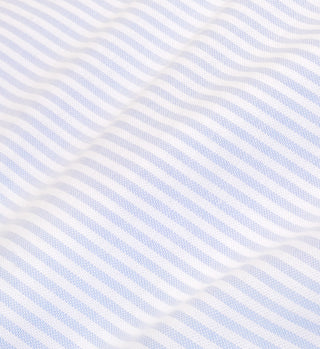 Crown Logo Oxford Shirt - Blue Striped