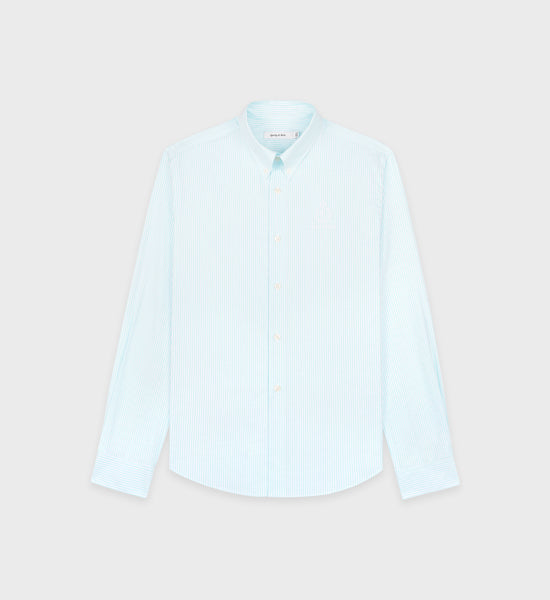 Crown Logo Oxford Shirt - Paradise Striped