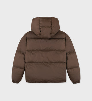 Crown Puffer Jacket - Chocolate