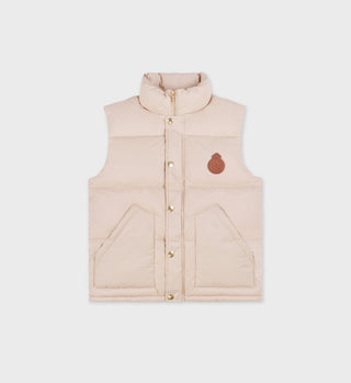 Crown Puffer Vest - Cream