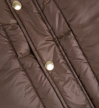 Crown Puffer Vest - Chocolate