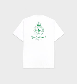 Crown Logo T-Shirt - White/Verde