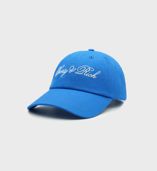 Cursive Logo Hat - Royal Blue/White