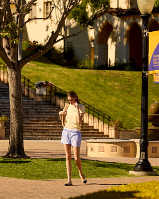 Avenue T-Shirt - Almond/Navy