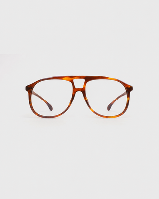 Frame N.03 - Blue Light Glasses - Havana featuring large rectangular tortoiseshell frames, shown on a plain white background.