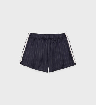 Track Short - Navy/Cream