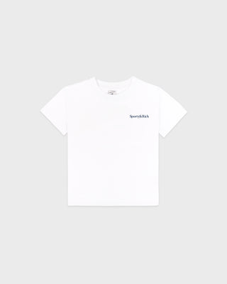Drink More Water Kids T-Shirt - White/Light Navy